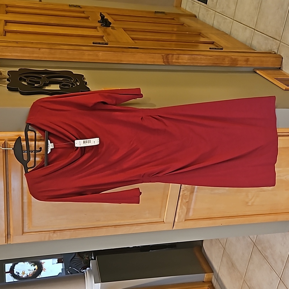Gorgeous, rich ruby red lightweight dress